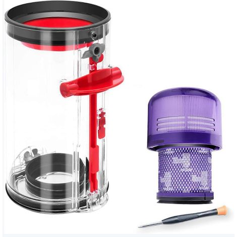 Staubbehälter mit Ersatzfilter für Staubsauger der Modelle V11, V15, SV14 und SV22. Staubsaugerzubehör: Staubbehälter (1/5)