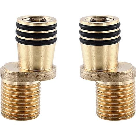 Ensemble de 2 supports de douche muraux en alliage de bronze, étanches et fermés, avec étagère de salle de bain fonctionnelle et compacte. Support double pour bras de douche. (1/5)