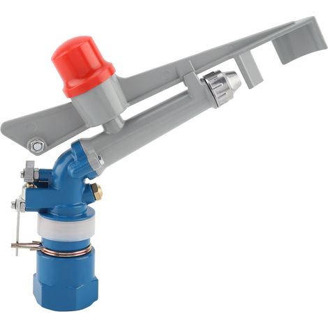 Pistolet d'arrosage rotatif 360° en alliage de zinc, raccord DN25, haute pression, ajustable, idéal pour jardin et agriculture (1/5)