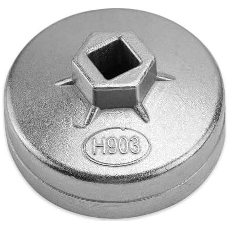 74-mm-Ölfilterschlüssel – Aluminiumwerkzeug mit 14 Nuten, passend für die meisten Modelle A (1/5)