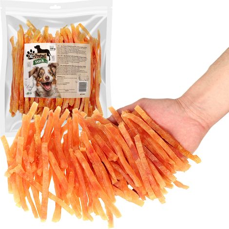 Delicatezza, snack per cani Strisce morbide di pollo (92%) Mr. Pretzel 500g