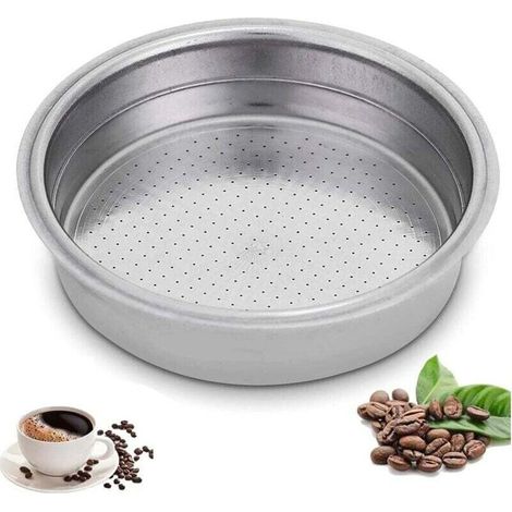 Filtre à café non pressurisé de 51 mm, panier-filtre à café en acier inoxydable, panier-filtre à expresso monocouche sans pression pour accessoires de café, capsule réutilisable et rec (1/4)