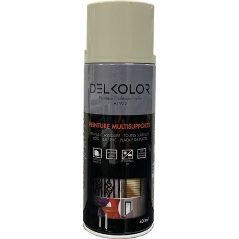 Delkolor Peinture en Aérosol - Couleurs RAL - 400ml  Couleur: RAL 1014 IVOIRE (1/2)
