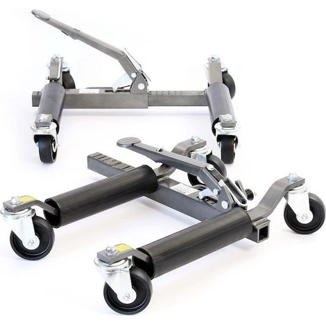 Lot de 4 Déplace Voiture, 2,4T Jacks Ou Crics Hydrauliques Pour Déplacer Facilement Une Auto
