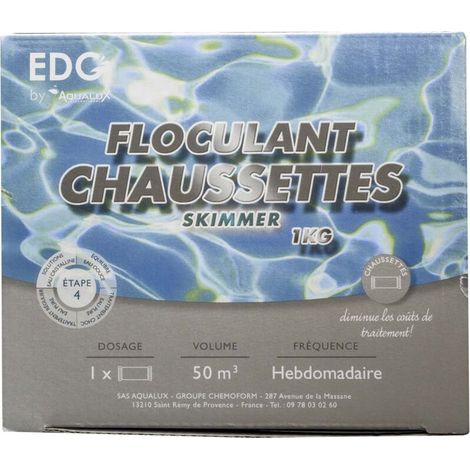 Flockungssocken, speziell für Skimmer entwickelt, Packung mit 8 Socken, EDG - AQUALUX - 200051 (1/5)