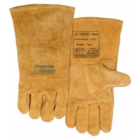 Weldas  guantes  soldador  Bucktan  EN  388  EN  12477  EN  1149-2  amarillo  Talla  L  (9)  -  10-2000-L (1/4)