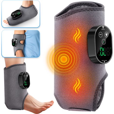 Masajeador de pies con calor y vibración, recargable, apto para múltiples articulaciones de los pies y tobillos. (1/2)
