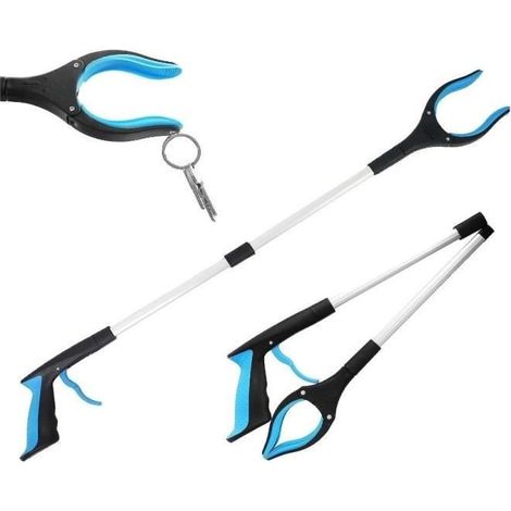 Pince Ramasse Objet Pliable - Pince de Préhension - Aimant - Universelle - Blanc (1/3)
