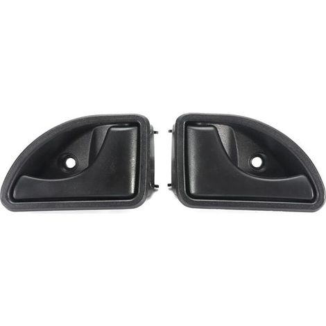 Poignée de porte intérieure avant gauche et droite compatible avec Renault Kangoo I 1997-2007 Twingo I 1993-2007 - Type A Noir à gauche et à droite (1/4)