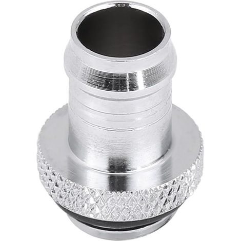 Raccord cannelé, Filetage G1/4" à 3/8" raccord cannelé Tube Souple chromé pour Refroidissement par Eau PC (1/5)