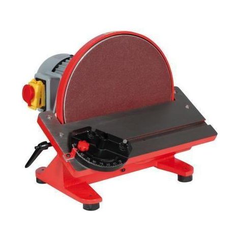 Holzmann – Ponceuse stationnaire 750W – Disque Ø305mm pour bois dur – Table inclinable 0-45° – Buse d'aspiration Ø52mm