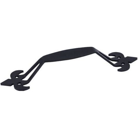 2 Pcs Poignée de Porte de Grange Coulissante Noire, Poignées de Portes Coulissante, Poignées Traction de Porte, Poignee de Porte pour Portails Extérieur Intérieur Garage Armoire Meubles (1/5)