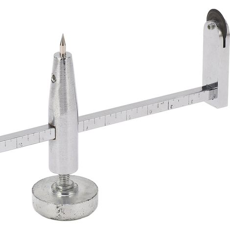 Trou de coupe circulaire pour plaques de plâtre, scie à gypse avec axe en acier et pivot réglable, outil professionnel pour cloison sèche.