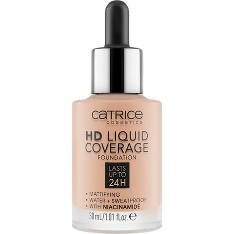 Base de maquillaje líquida de alta cobertura Catrice - 020 ROSE BEIGE 30 ml (1/2)