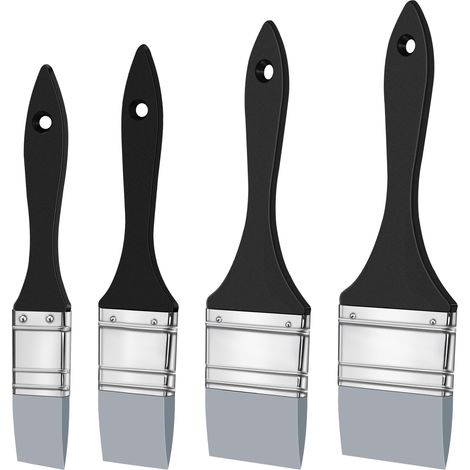 4 PièCes Silicone Paint Brush Set Couleur Shaper pour RéSine , 1 1.5 2 2.5 Pouces de Large (1/5)