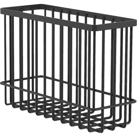 2 pièces Armoires de Cuisine Porte Boîte de Rangement,Adhésive Boîte de Rangement Murale,Armoire/Salle de Bains/Réfrigérateur Boîte D'organisation pour Articles Divers(Noir) (1/5)
