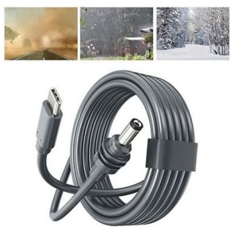 Câble Alimentation Starlink Mini 3m USB-C, DC Mâle Type-C Étanche, Protocole PD Mobile Power (1/3)