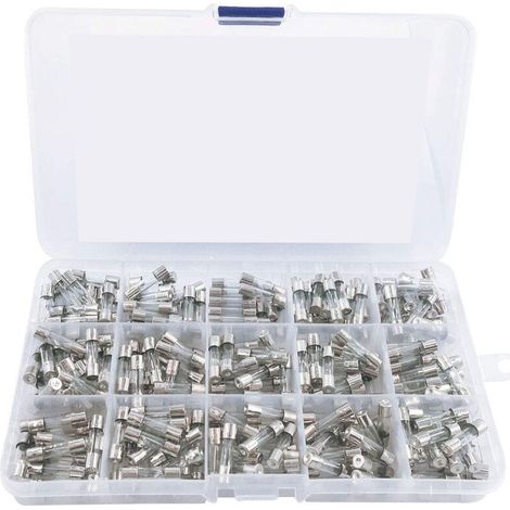 RHG Fusible Verre 0.5 1 1.6 2 2.5 3 3.15 4 5 6.3 8 10 12 15 20A Ampère 250V 5x20mm Kit D'assortiment de Fusibles en Verre à Fusion Rapide pour Électroménager