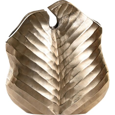 Aluminiumvase 36x9x38 Aluminium Blattgoldmaterial Multicolor -Familie Vasen Details Details (1/3)