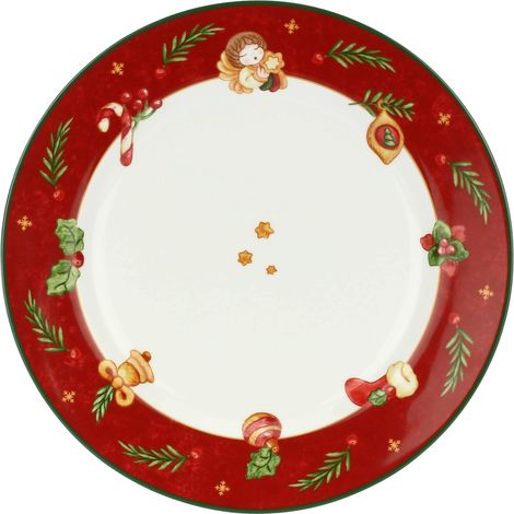 Assiette en porcelaine, version grande, collection de surprises de Noël, assiette de collection, idée cadeau pour Noël, Ø 31 cm (1/2)