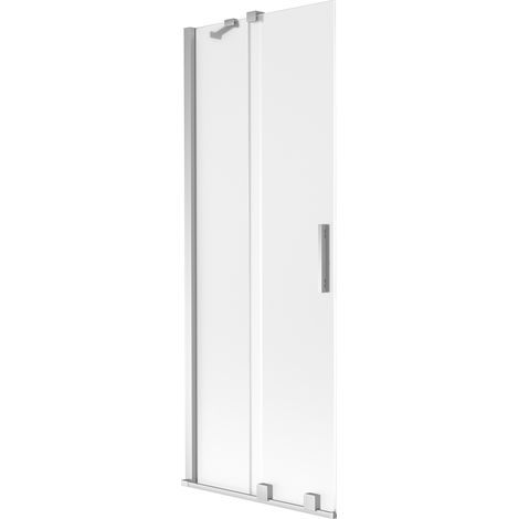 Mexen Velar Duschwand 2-flügelig verschiebbar 70 x 150 cm, Mattglas, Chrom - 896-070-000-31-01 (1/2)