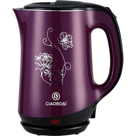 Bouilloire électrique - AVIZAR - 2.5 L - 2000 W - Arrêt automatique - Indicateur lumineux violet (1/5)
