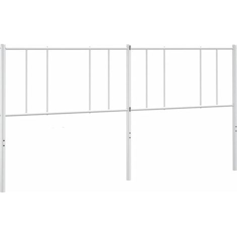 Maison Exclusive - Cabecero de repuesto de metal blanco 193 cm (1/5)