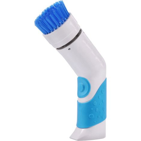 Brosse de nettoyage électrique sans fil pour vaisselle, cuisine et salle de bain (bleue)