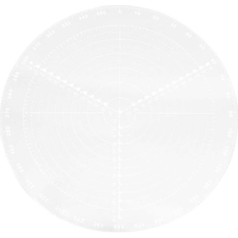Outil Design Convivial pour Tour à Bois de Centrage Rond en Acrylique Règle Centrale Précise pour Tourneurs sur Bois et Travaux D'arts (1/5)