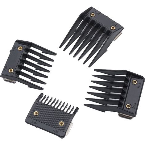 Tondeuse à cheveux électrique 4 pièces avec peignes de protection pour tondeuse à cheveux professionnelle (1/5)