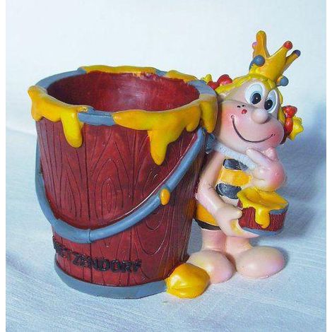 Biene Wietzendorf Maskottchen Becher Vase Souvenir Nr.2 (1/2)