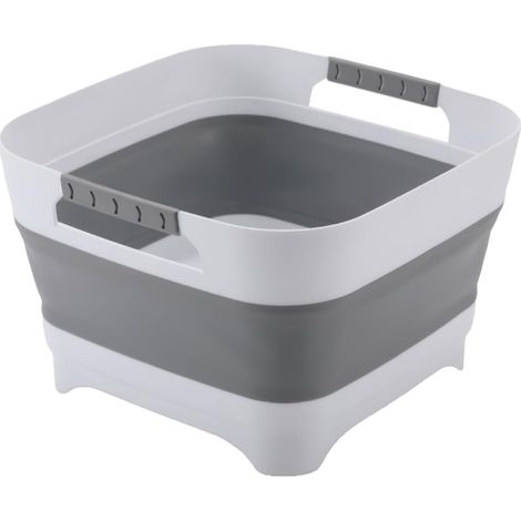 Bassin pliable 9L, seau à bouteilles antidérapant pour évier, multifonctionnel et peu encombrant (1/5)