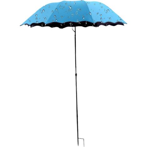 Toit pliable ombragé pour plantes protection solaire pour camping pique-nique plage terrasse parc balcon patio jardin - bleu ciel (1/5)