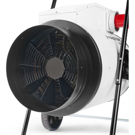 TROTEC Riscaldatore edile TDS 120 R – potenza termica 15 kW / 30 kW – volume d'aria del riscaldatore elettrico 1900 m³/h – termoventilatore per ambienti grandi (1/7)