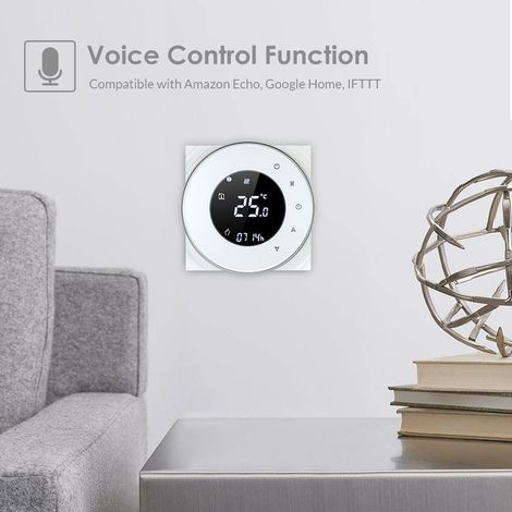 Contrôleur de chauffage d'eau programmable 5A, régulateur de température, Thermostat, écran tactile LCD avec rétroéclairage, fonction de commande vocale (1/5)