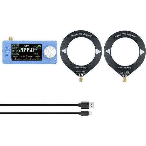 Radio SI4732 de banda completa con antena de bucle de 10 kHz a 180 MHz, radio de alta sensibilidad, receptor AM/FM/USB LSB. (1/2)