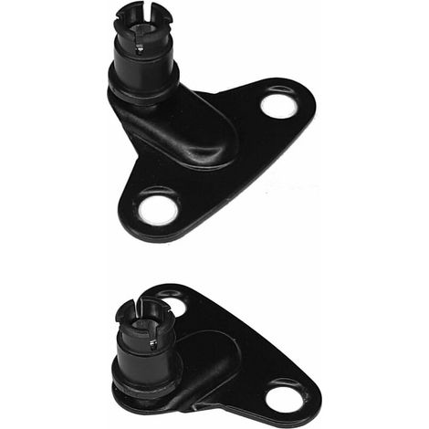 Equerre De Fixation - Acier Noir - Ecartement 37mm - Pour Caisson Et Compas - Lot De 2 (1/2)