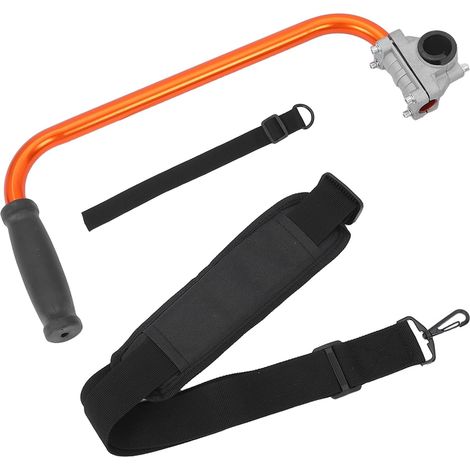 Poignée D’assistance Réglable Orange avec Bandoulière pour Tondeuse à Gazon, Rallonge Ergonomique Compatible Coupe-bordures, Accessoire de Jardinage pour Entretien Pelouse (1/5)