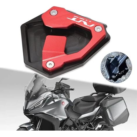 (Rouge) Compatible avec Honda NT 1100 NT1100 nt1100 nt 1100 2021 2022 2023 - Extension de béquille latérale pour moto - Support de pied élargi maxpower (1/4)