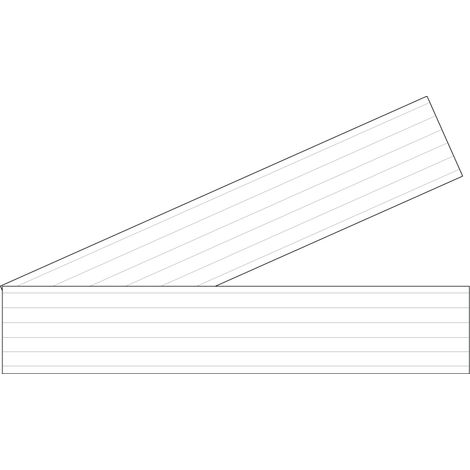 Lot 2 bandes 52mm x 1m - Lignes parallèles BLANC - 4641430