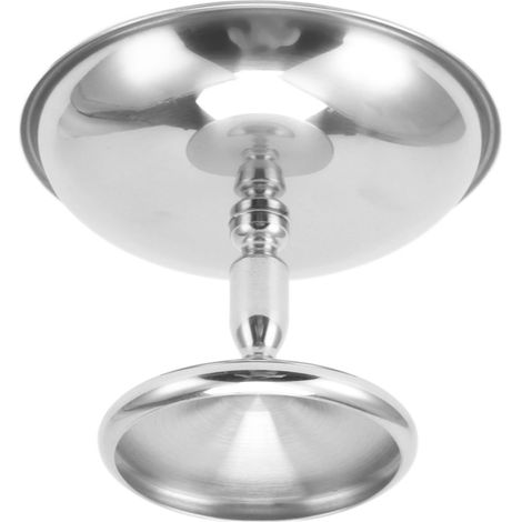 Coupe à dessert vintage en acier inoxydable 304, résistante et idéale pour les puddings, laits, gelées et crèmes glacées. Parfaite pour les cafés. (1/5)