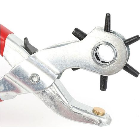 Pince Perforatrice Appareil Trous Ceintures Cuir Bracelets Carton Fabriquée en Allemagne Emporte Piece à 6 Poinçons : 2/2.5/3 / 3.5/4 / 4.5 mm. (1/5)