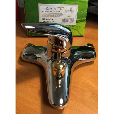 Adesio 26110/1-GA - Mitigeur bain/douche - chrome + or