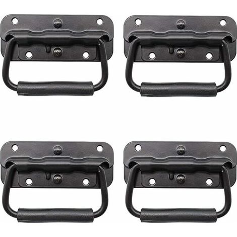 4 Pièce Poignée à Ressort de Boîte à Outils, Poignée Pliante, Handle Replacement for Toolbox or Storage Box (1/5)