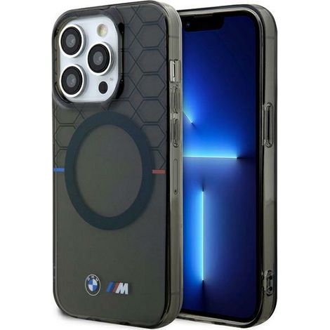 Custodia rigida grigia/grigia per iPhone 14 Pro Max 6.7" BMW BMHMP14XHGPK con motivo MagSafe. (1/5)