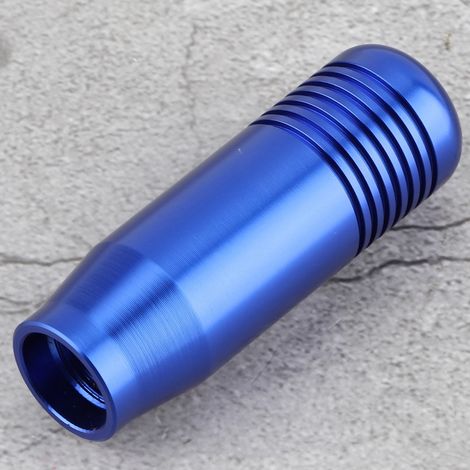 Levier de vitesse manuel universel pour voiture, pommeau de levier de vitesses en aluminium bleu, pièce de rechange accessoire intérieur, modification personnalisée, adaptable, 1 pièce (1/5)