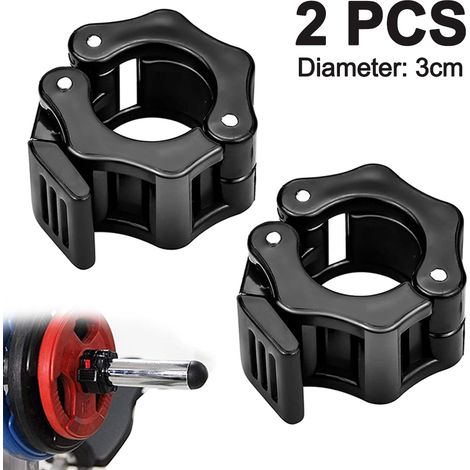 Attache Barre - Pour Diamètre Barre 25 mm et 30 mm - En Plastique ABS Renforcé - Avec Bandes Antidérapantes Intérieures - Par 2 (1/5)