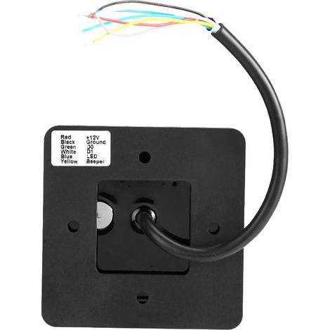 UP004 Wiegand Access Card Reader, IP68 26 Bits Card Reader RFID Wiegand Access Card Reader Scratch DC9-16V pour Le système de contrôle d'entrée(ID) (1/5)