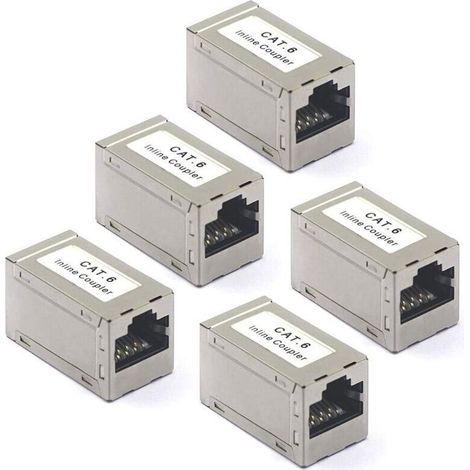 Adapterkabel Buchse auf Buchse, geschirmte Anschlüsse (5er-Pack) (1/4)
