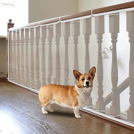 Filet de Sécurité pour Enfant Escalier 6x0.9m Durable Filet de Protection Clôture D'escalier Grille de Protection pour Bébé,Chien,Chat (1/5)